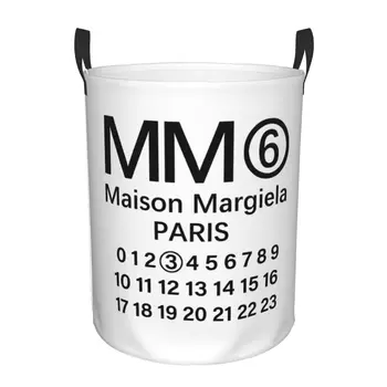 Корзина для белья с буквенным принтом Margielas Mm6, Складная корзина для белья в детской, сумка для хранения детских игрушек