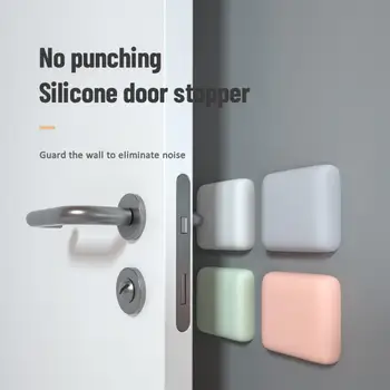 Силиконовый дверной стопор, Противоударная накладка для дверной ручки, Самоклеящийся Немой Простой немой защитный коврик для амортизации, настенный коврик