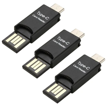 3X USB 3.1 Type C Адаптер для чтения карт Micro-SD TF для ПК мобильного телефона