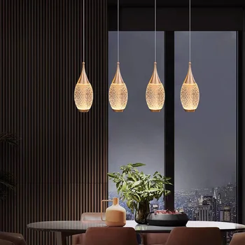 Современная светодиодная роскошная люстра для обеденного стола Домашний декор прикроватный подвесной светильник гостиная кухня островные подвесные светильники