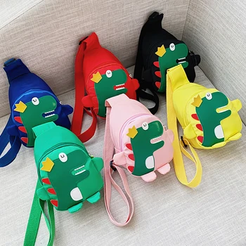 Модный рюкзак с динозавром из мультфильма Для мальчиков И девочек, милые сумки, детские сумки через плечо, детская сумка, мини-сумка через плечо, школьный рюкзак для малышей